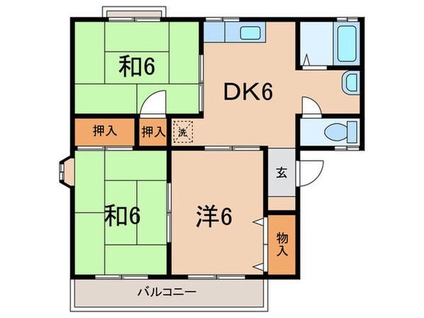 セトルメント六甲Ａ棟の物件間取画像